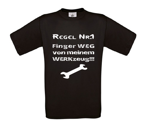 Shirt regel finger weg - nr,